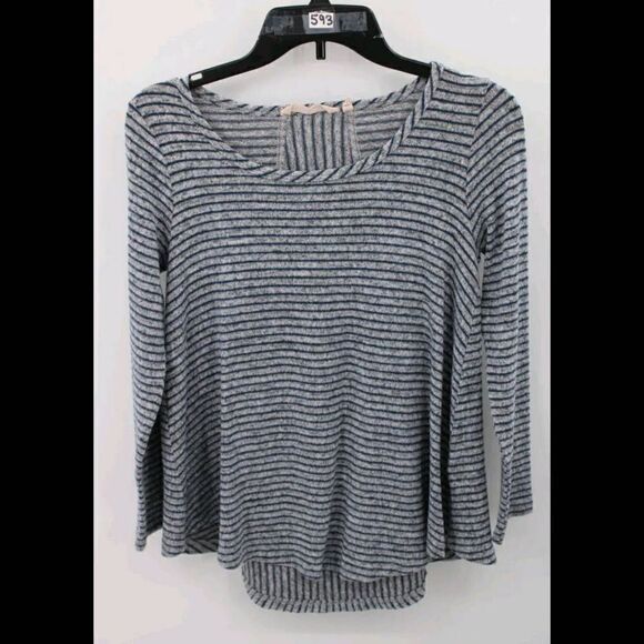 Soft Surroundings Blue Striped Oversized Sweater PXS. - Picture 1 of 5